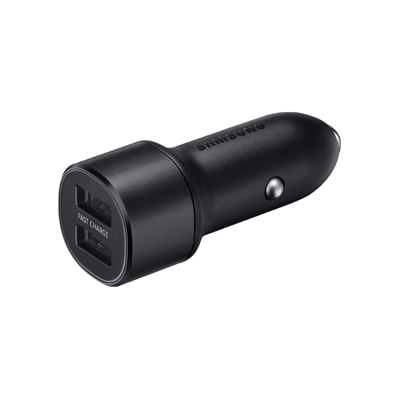 Chargeur Voiture Rapide Double USB Samsung Noir